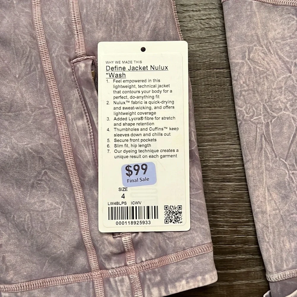 lululemon define jacket nulux wash - Picture 2 of 2